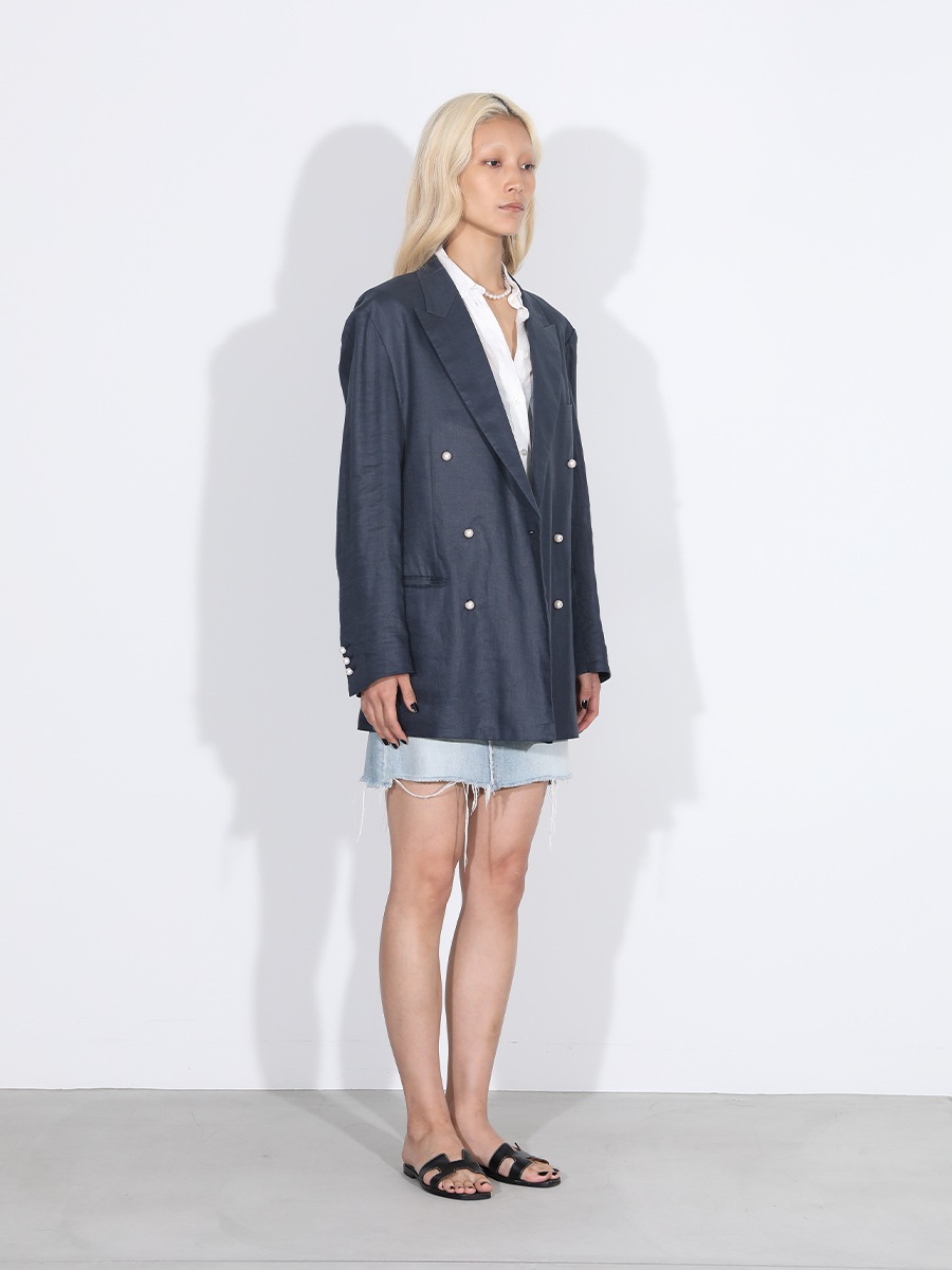 UNLINED BLEECKER W6B BLAZER LINEN