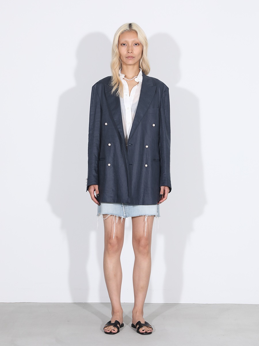 UNLINED BLEECKER W6B BLAZER LINEN