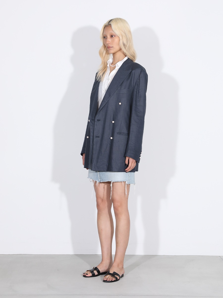 UNLINED BLEECKER W6B BLAZER LINEN
