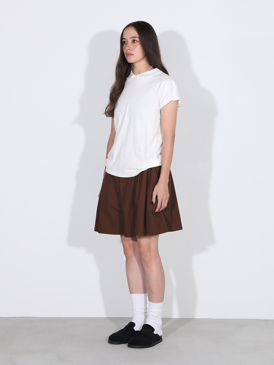 ROUND COLLAR H/S TEE SOFT COTTON