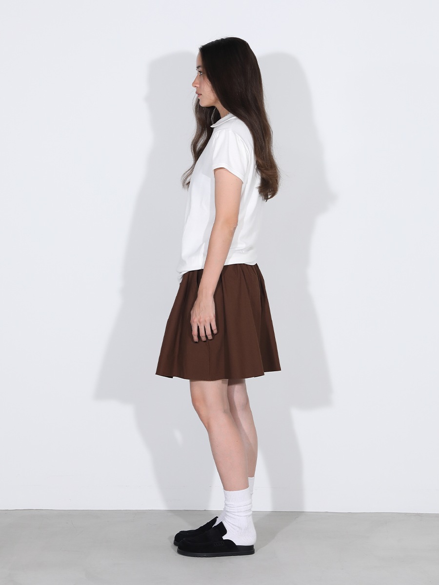 ROUND COLLAR H/S TEE SOFT COTTON