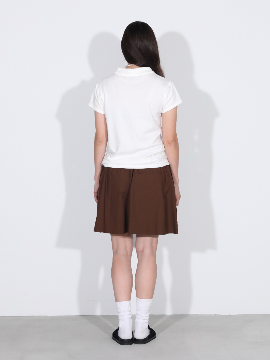 ROUND COLLAR H/S TEE SOFT COTTON