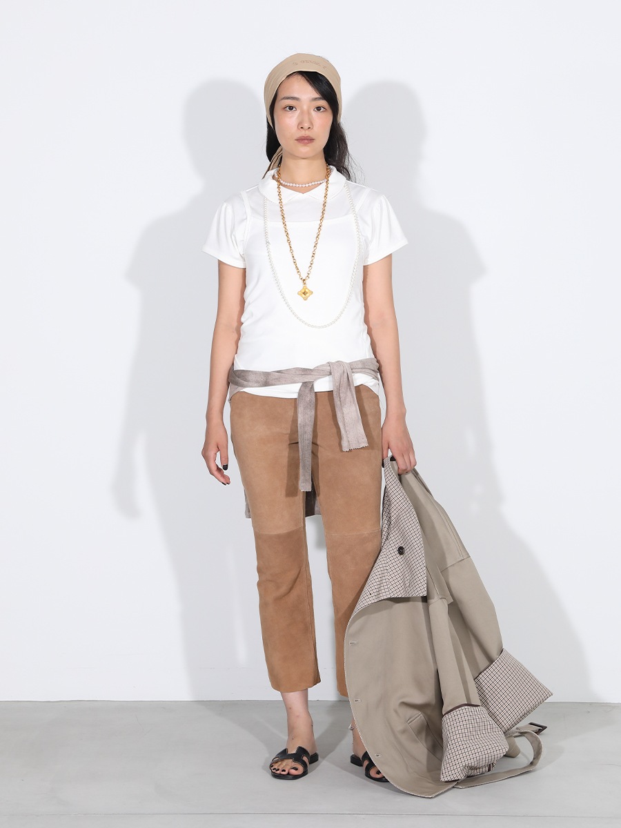 ROUND COLLAR H/S TEE SOFT COTTON