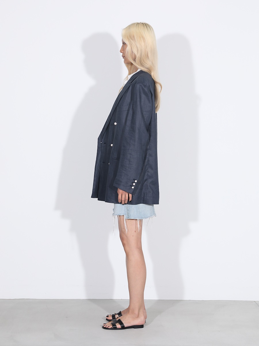 UNLINED BLEECKER W6B BLAZER LINEN MNS