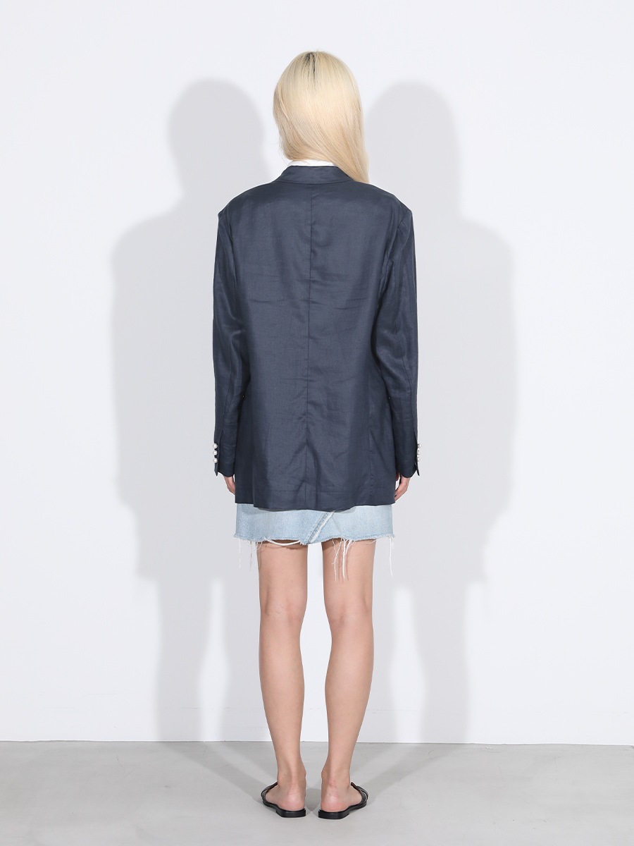 UNLINED BLEECKER W6B BLAZER LINEN MNS