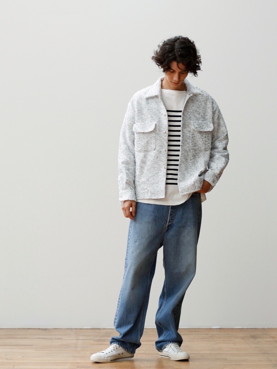 FLAP POCKET SH TWEED