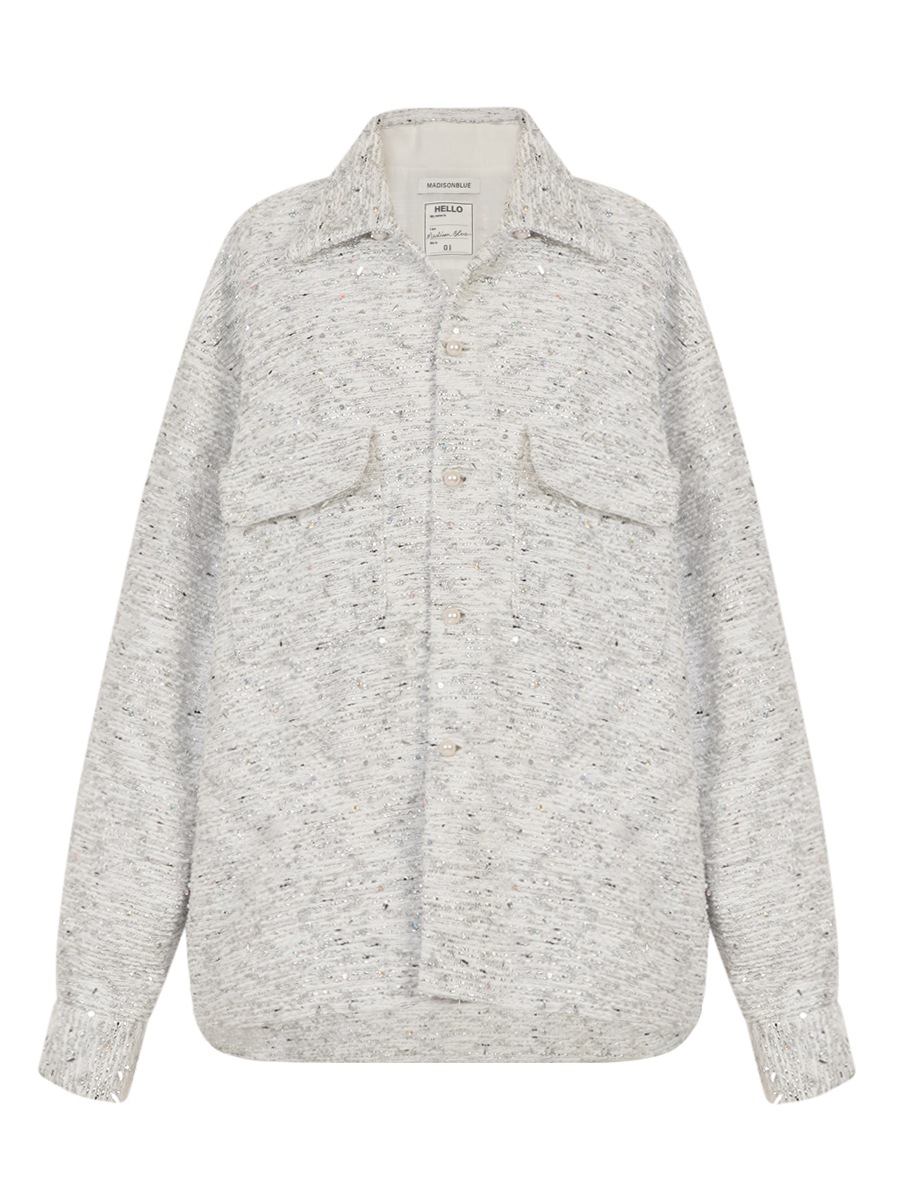 FLAP POCKET SH TWEED