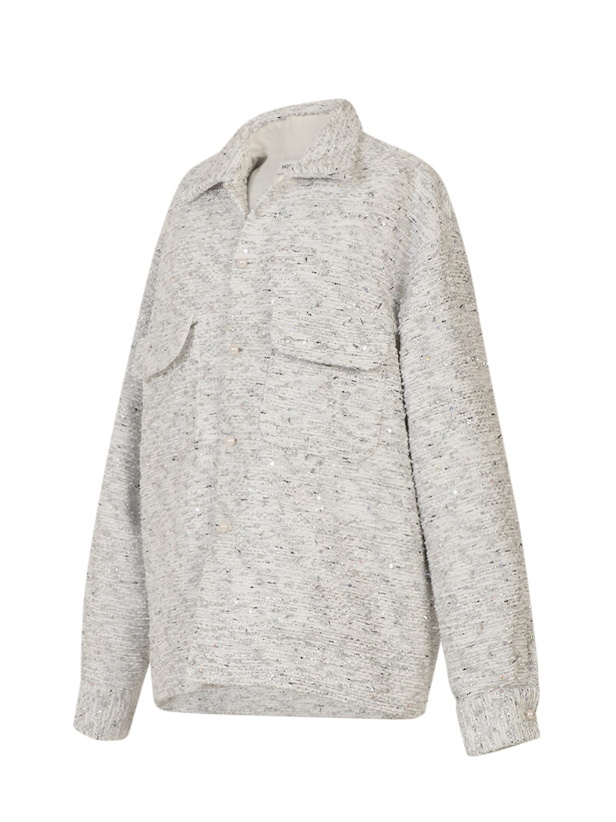 FLAP POCKET SH TWEED
