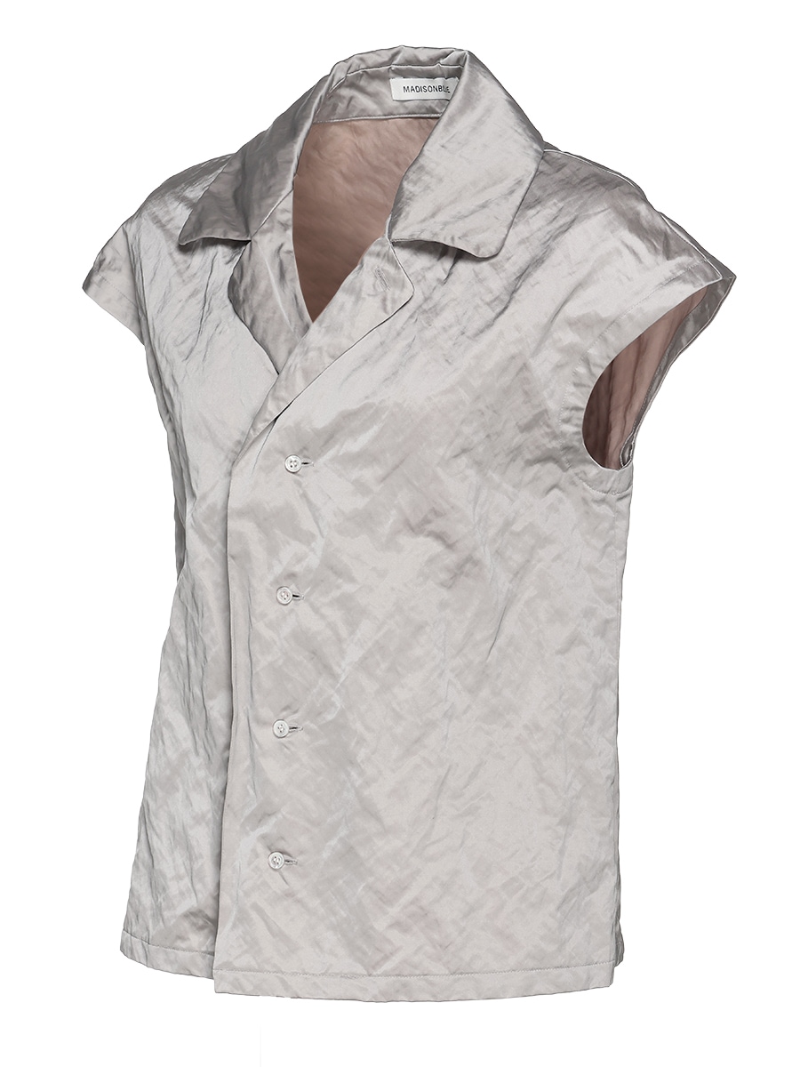 ＜SOLD OUT＞CAP SLEEVE BLOUSE METAL