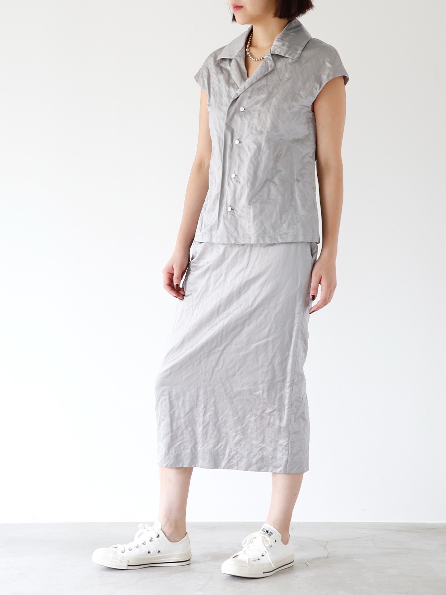 ＜SOLD OUT＞CAP SLEEVE BLOUSE METAL