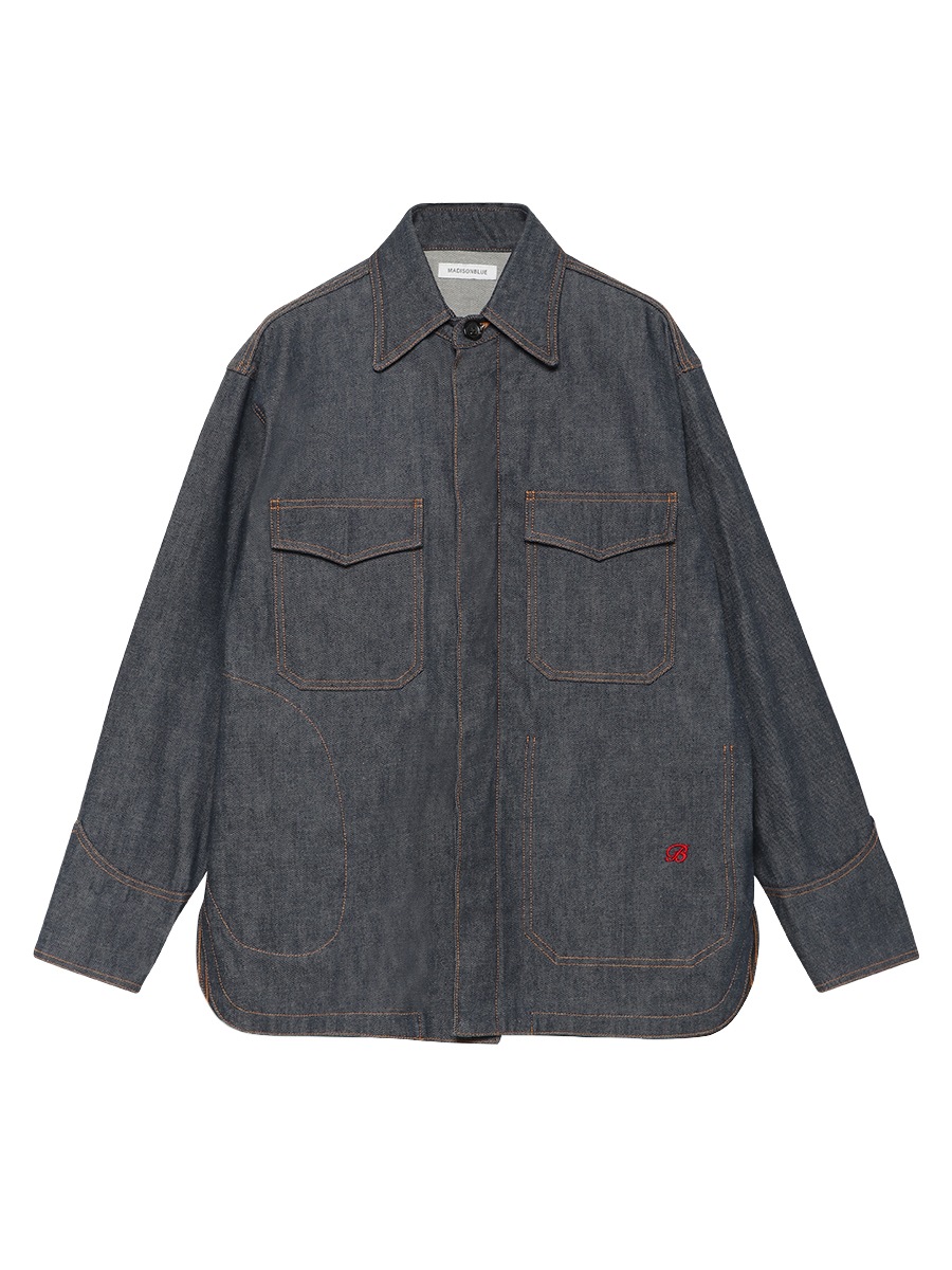 WESTERN COVER ALL N/DENIM | JACKET | MADISONBLUE