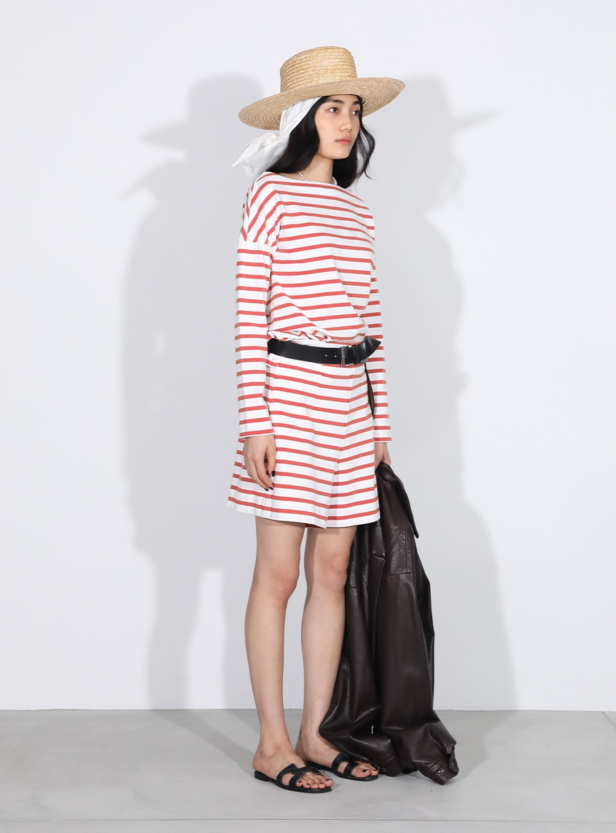 HIGH WAIST SHORTS BORDER