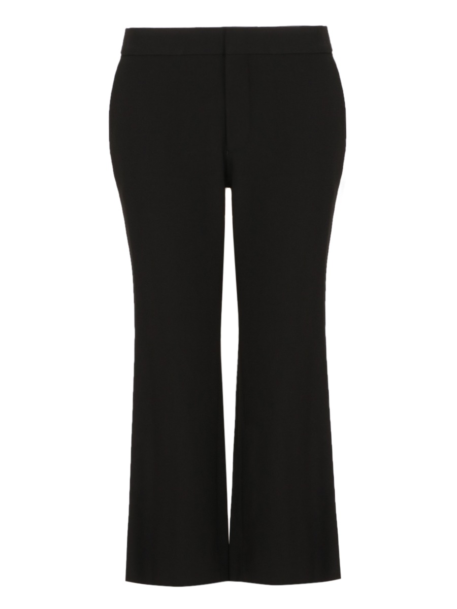 CROPPED FLARE PANTS DOUBLE CLOTH