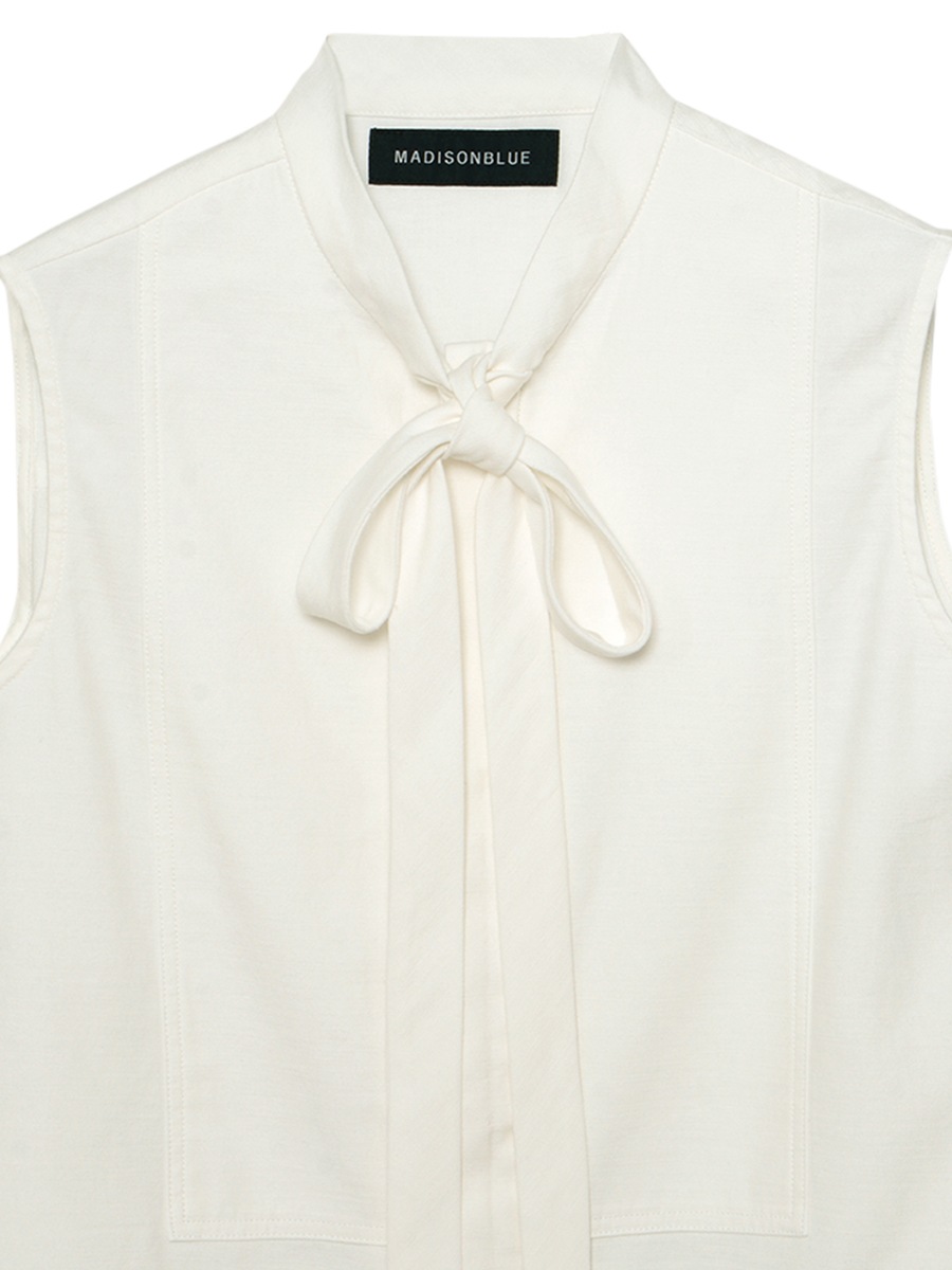 SLEEVELESS BOW TIE BLOUSE L.oz BS | SHIRT/BLOUSE | MADISONBLUE