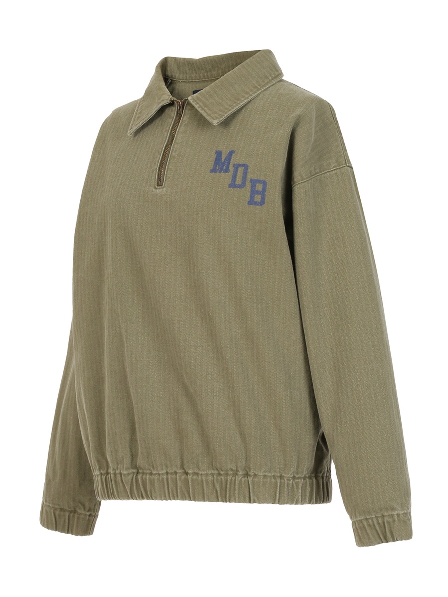 ZIPUP PO HERRINGBONE