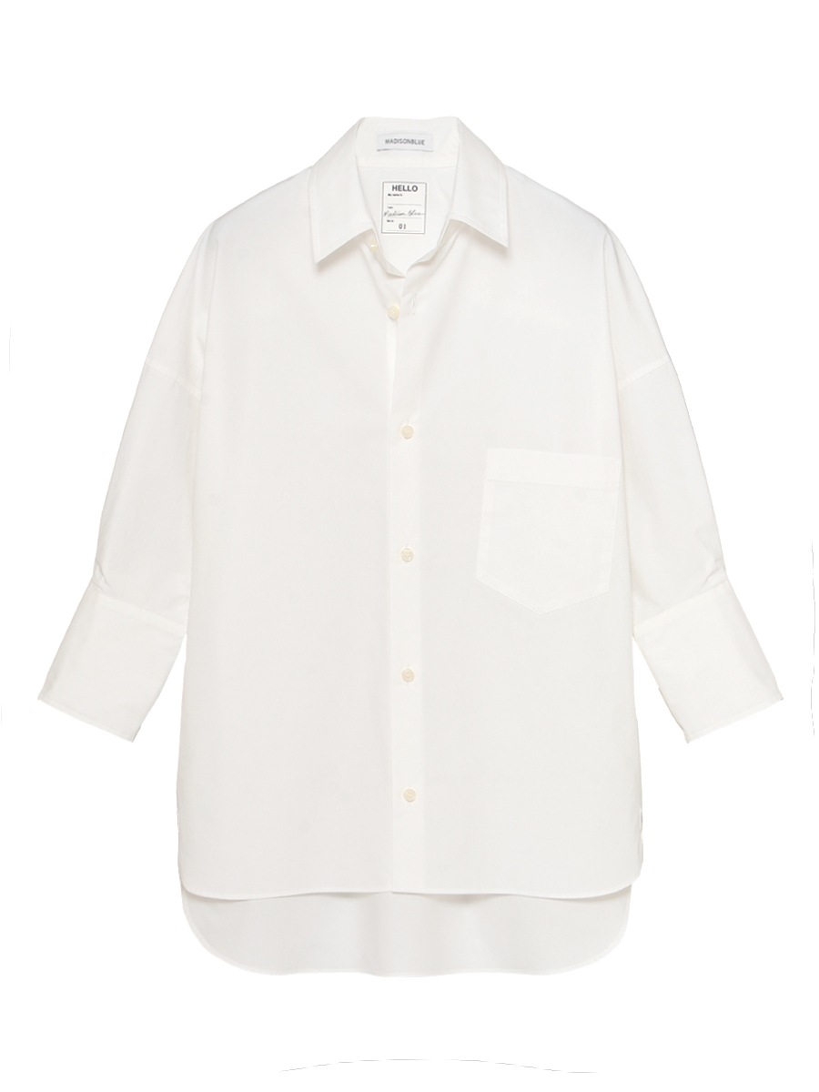 マディソンブルー　J.BRADLEY CUFF SH ホワイト　コットン J.BRADLEY CUFF SH | SHIRT/BLOUSE | MADISONBLUE