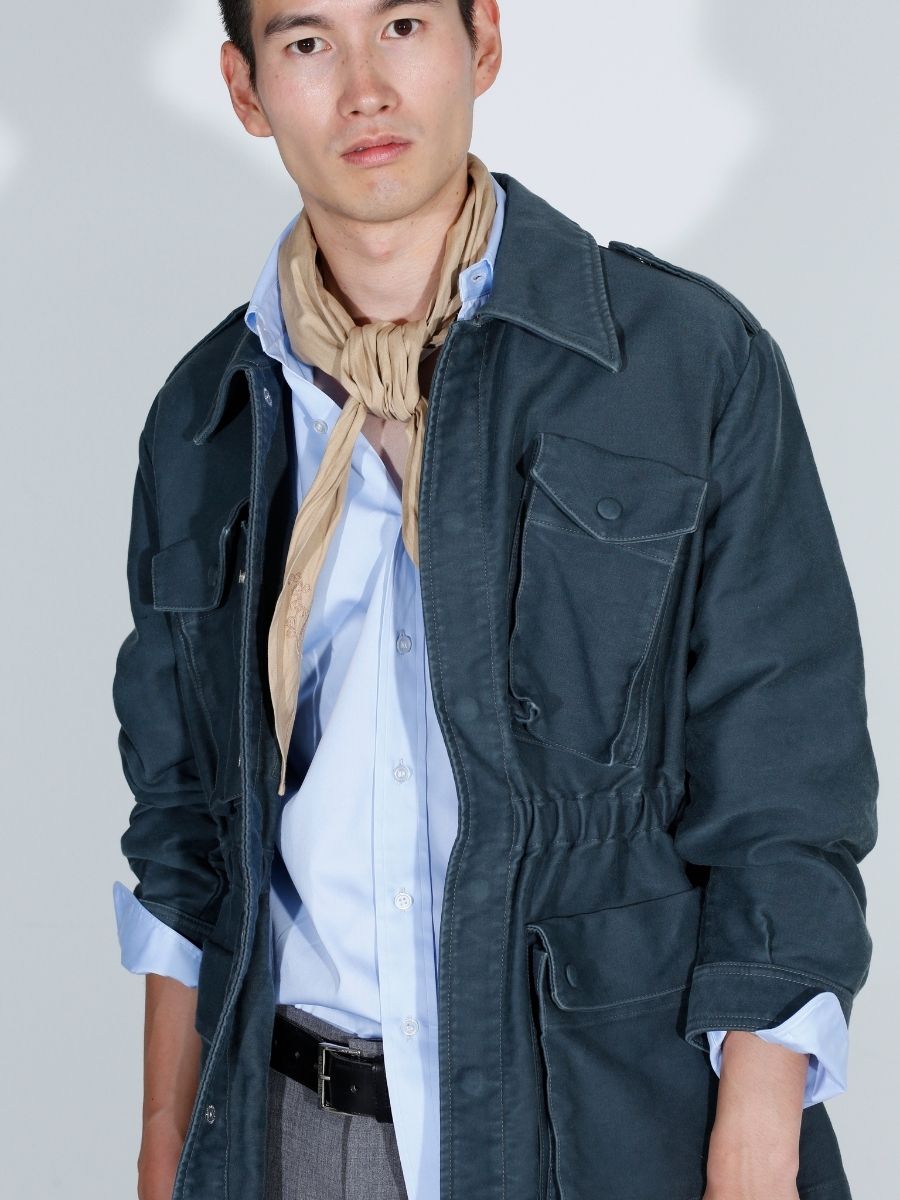 MADISONBLUE ウールミリタリジャケット MILITARY JK RIBBON TWEED MB251ー