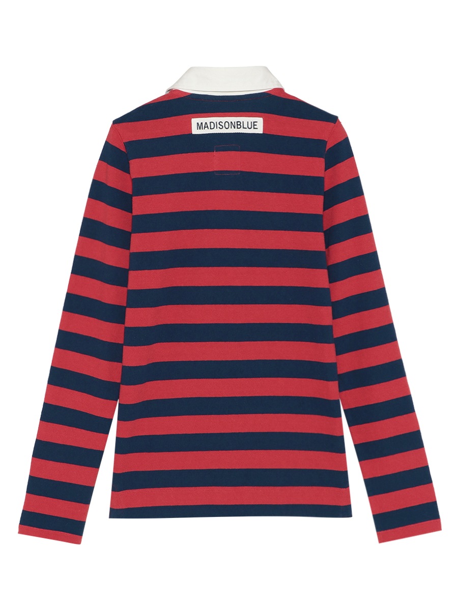 SLIM FIT RUGBY SHIRT COTTON BORDER | 2026SS PRE ORDER,26SS Vol.1