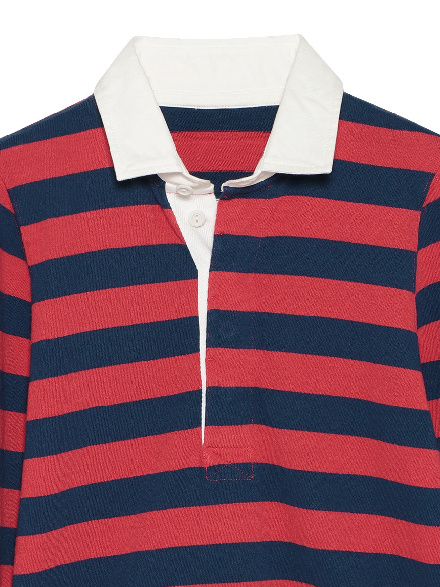 SLIM FIT RUGBY SHIRT COTTON BORDER | 2026SS PRE ORDER,26SS Vol.1