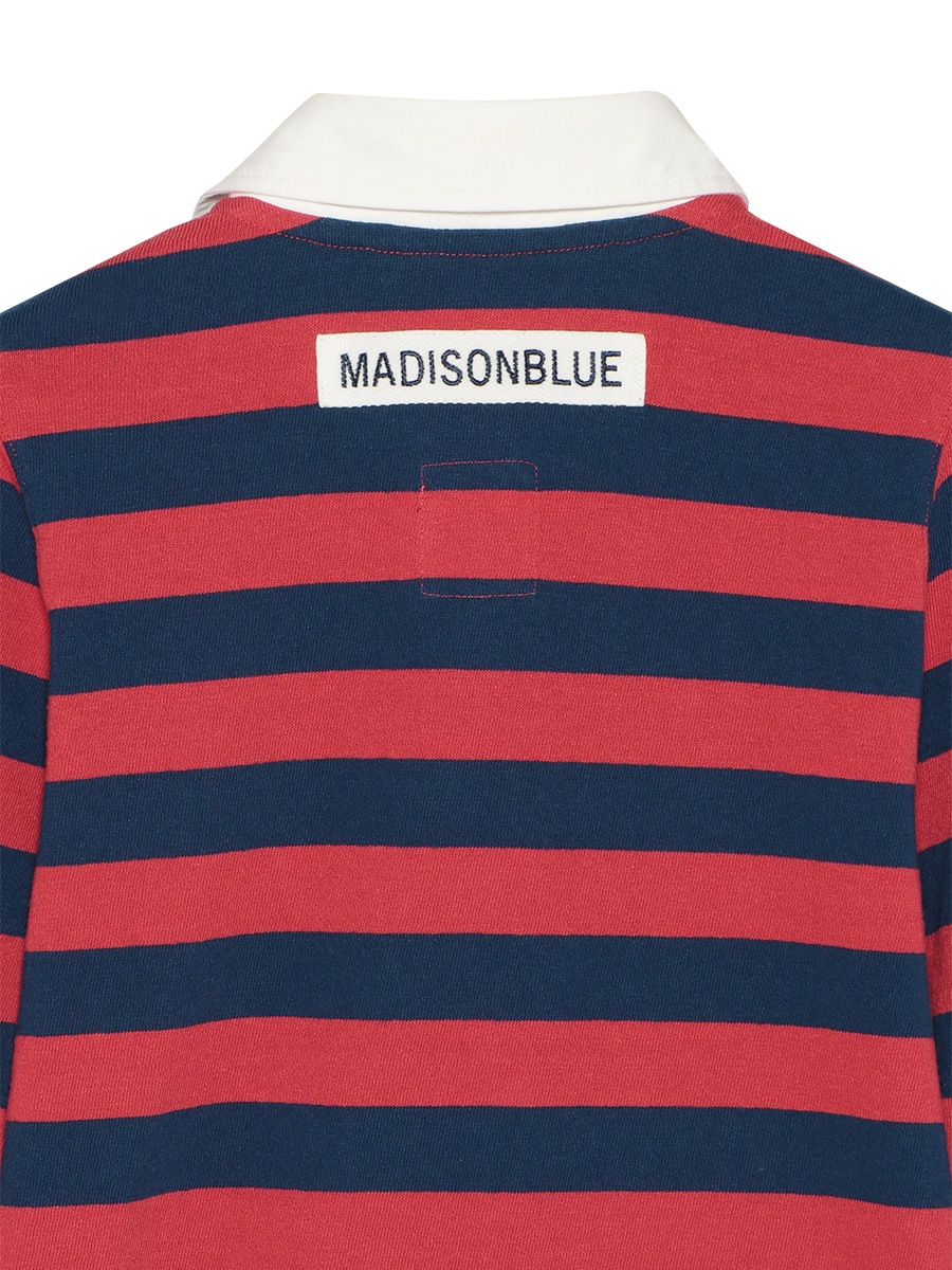 SLIM FIT RUGBY SHIRT COTTON BORDER