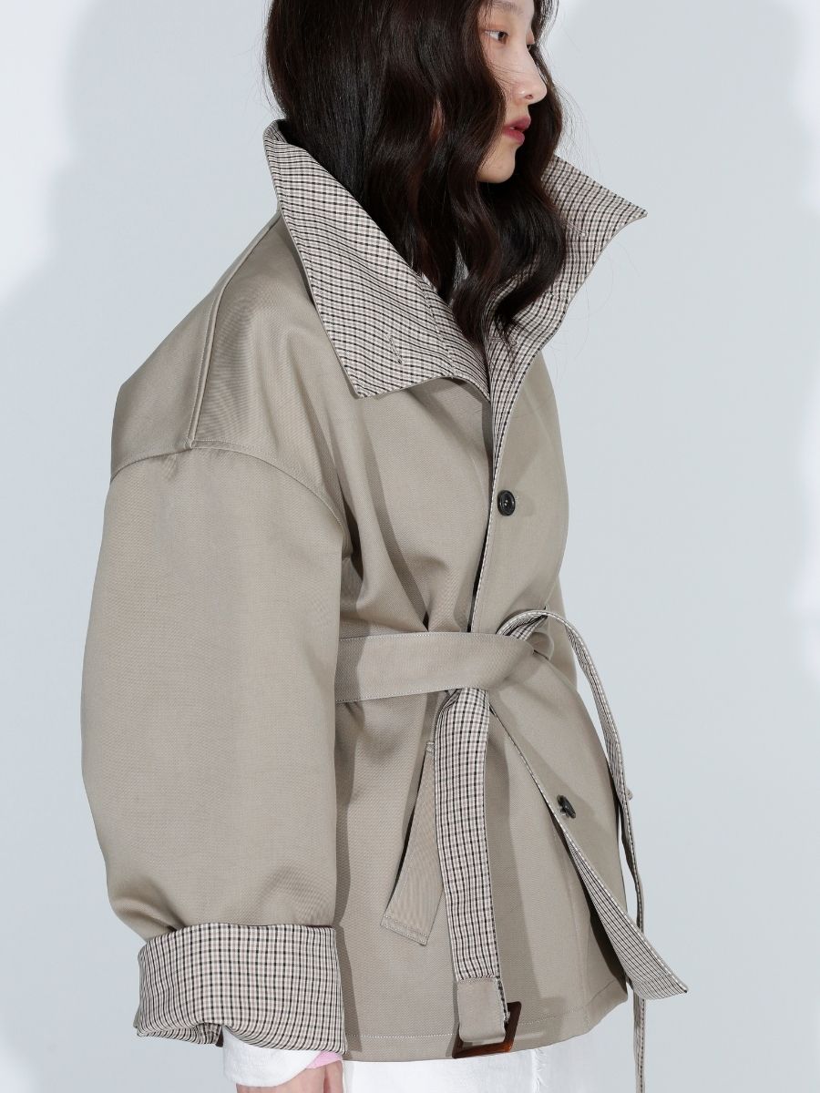 SINGLE TRENCH COAT