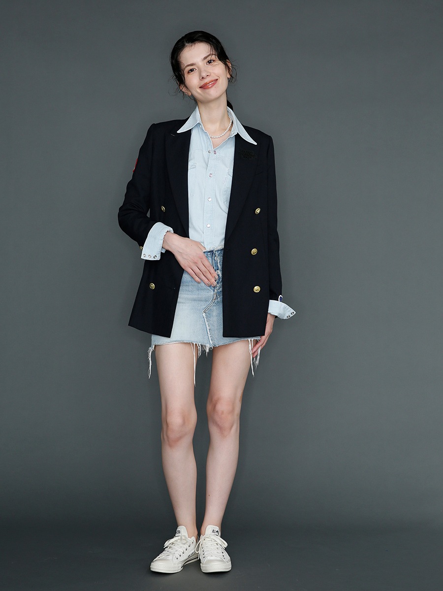 5POCKET DENIM MINI SKIRT（VW) | ESSENTIAL | MADISONBLUE