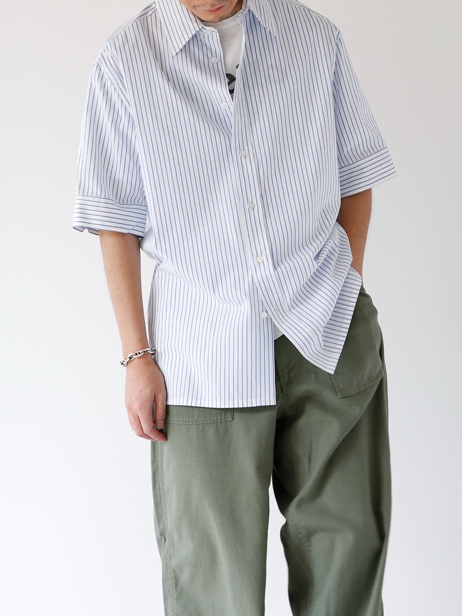 RELAXED FIT S/S SH P.STRIPE | SHIRT/BLOUSE | MADISONBLUE