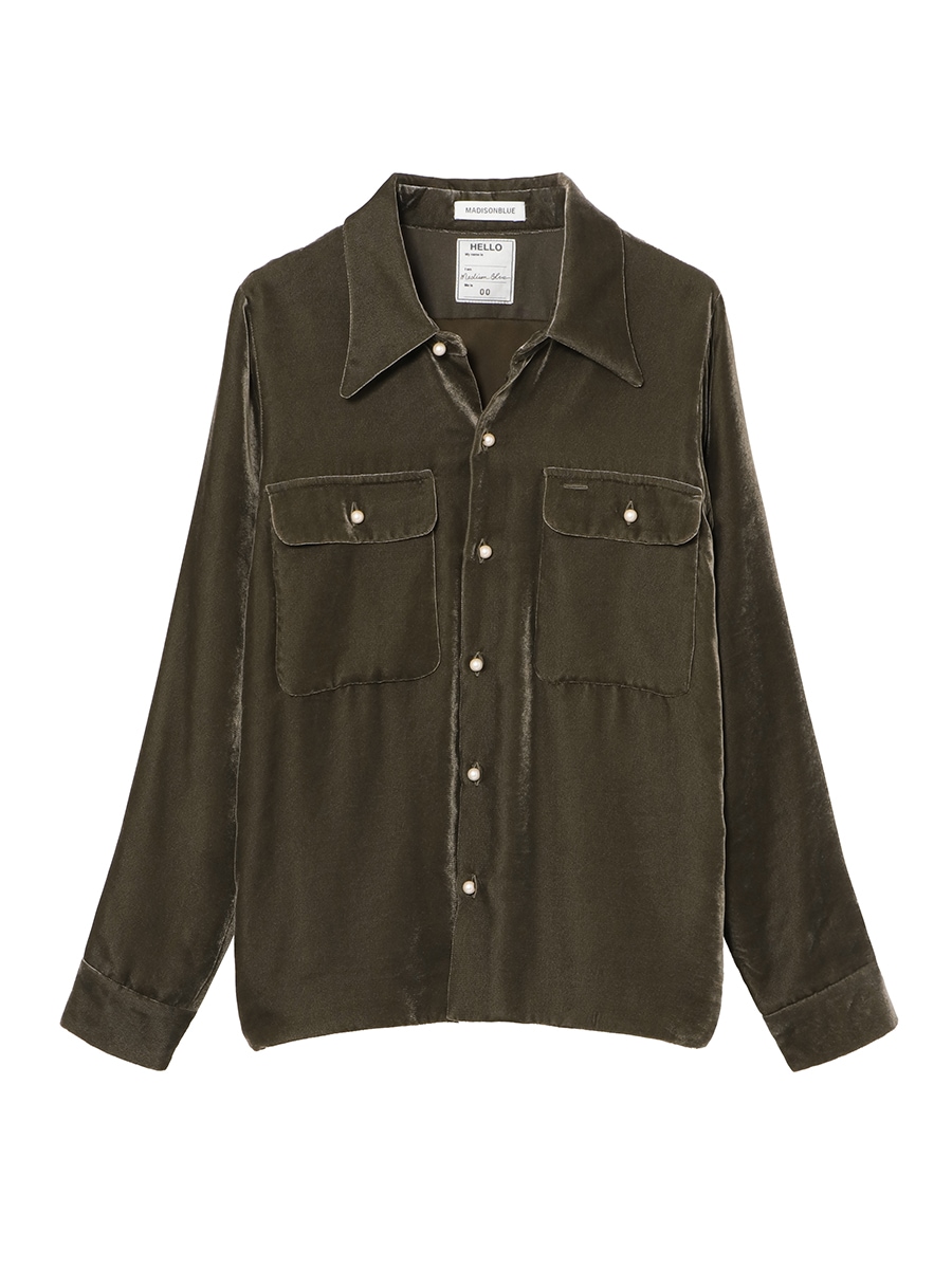 Madison Blue マダムシャツ　グリーン 02 Madison Blue マダムシャツ グリーン 02 MADAME SHIRT WASHED