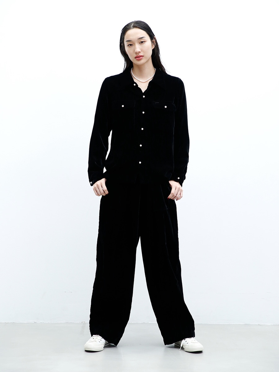 美品 マディソンブルー MADAME SHIRT ウール リネン ブラック 01 美品 マディソンブルー MADAME SHIRT ウール リネン ブラック 01