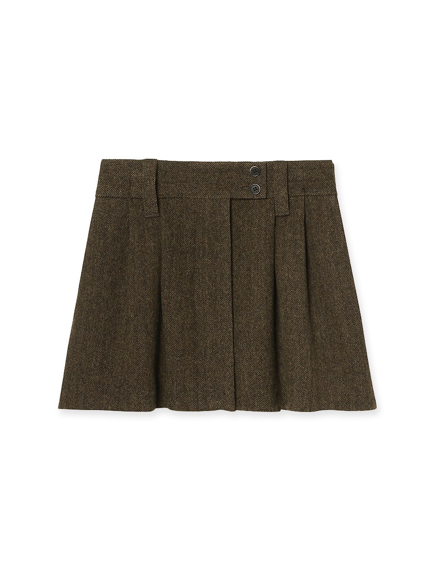 SLACKS REMAKE MINI SK HERRINGBONE | ALL | MADISONBLUE