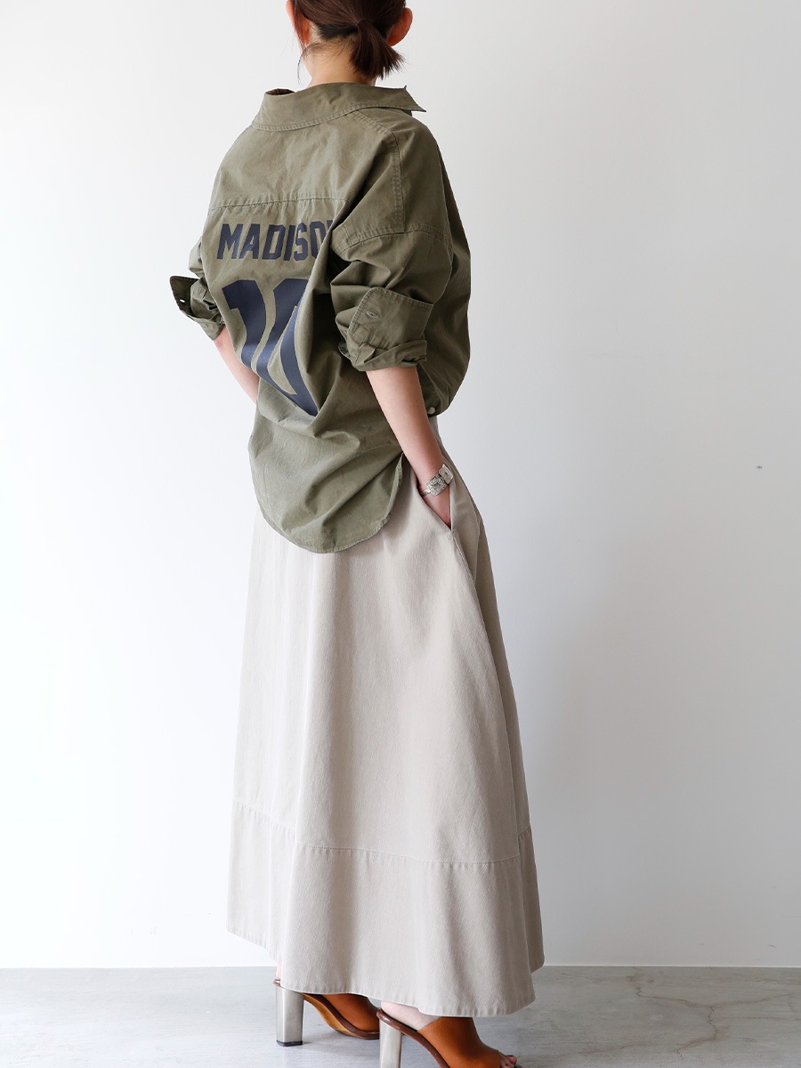 MAXI FLARE BACK SATIN SK | SKIRT | MADISONBLUE