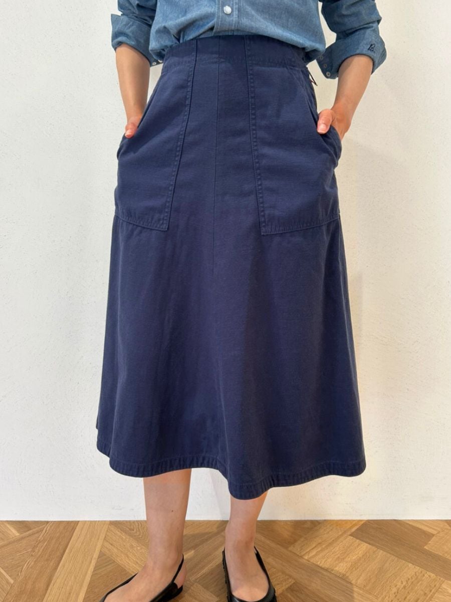 スカート MADISON BLUE  FLARE SKIRT 01 GREEN FATIGUE FLARE SK L.oz BS | SKIRT | MADISONBLUE