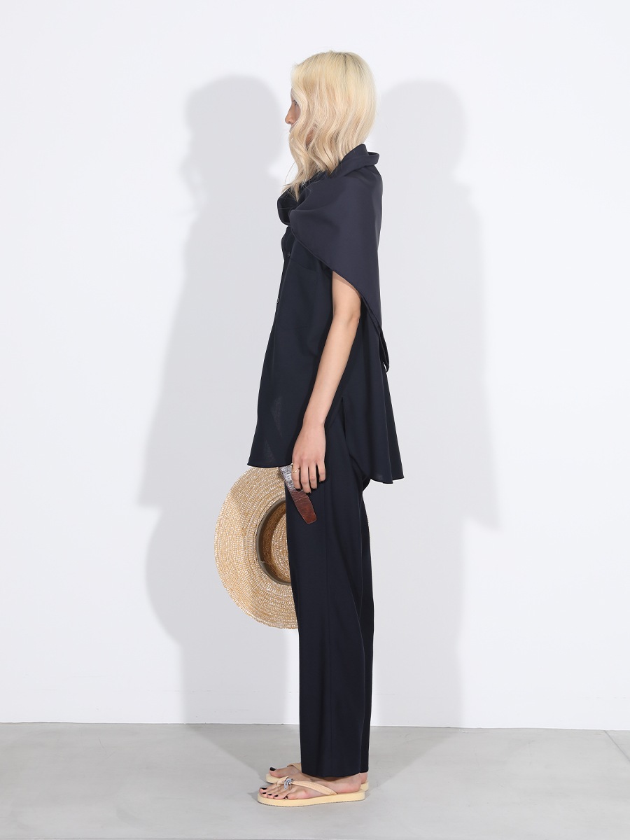 LOW WAIST WIDE-LEG PT PE/W