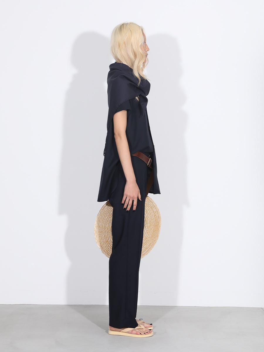 LOW WAIST WIDE-LEG PT PE/W