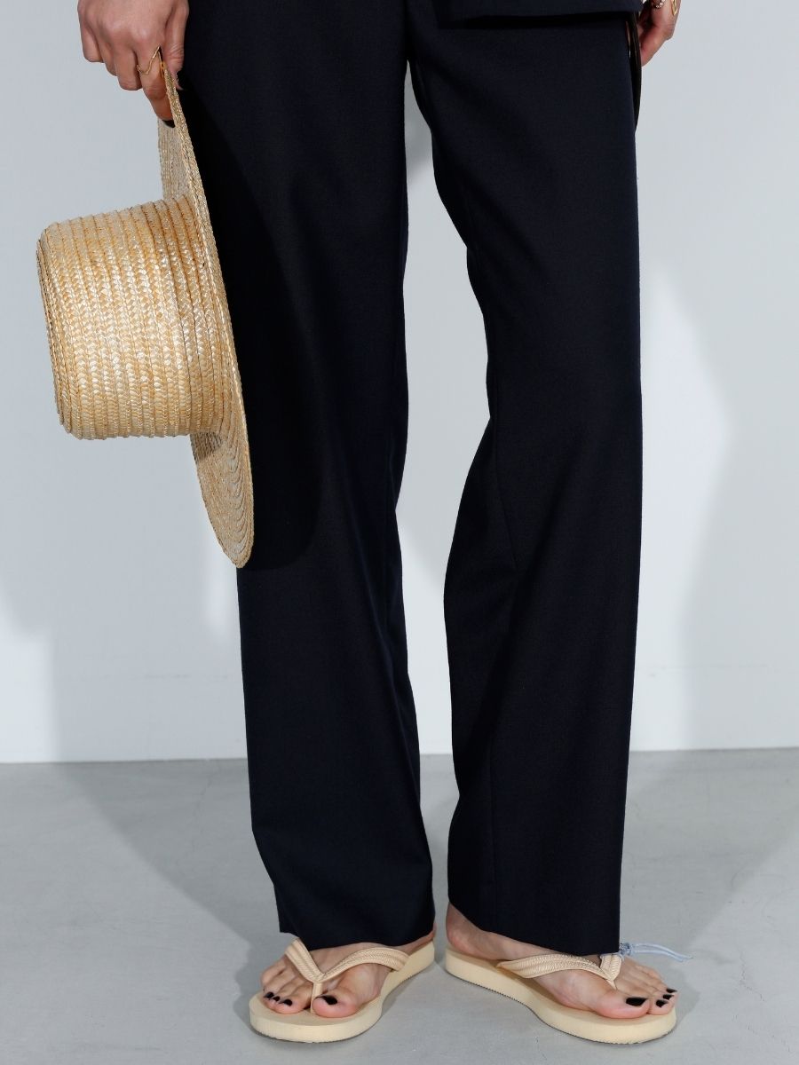 LOW WAIST WIDE-LEG PT PE/W