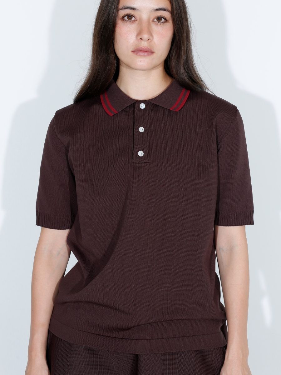 DOUBLE STRIPE COLLAR POLO KNIT | 2026SS PRE ORDER,26SS Vol.1