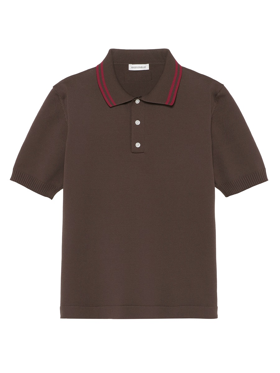 DOUBLE STRIPE COLLAR POLO KNIT | 2026SS PRE ORDER,26SS Vol.1