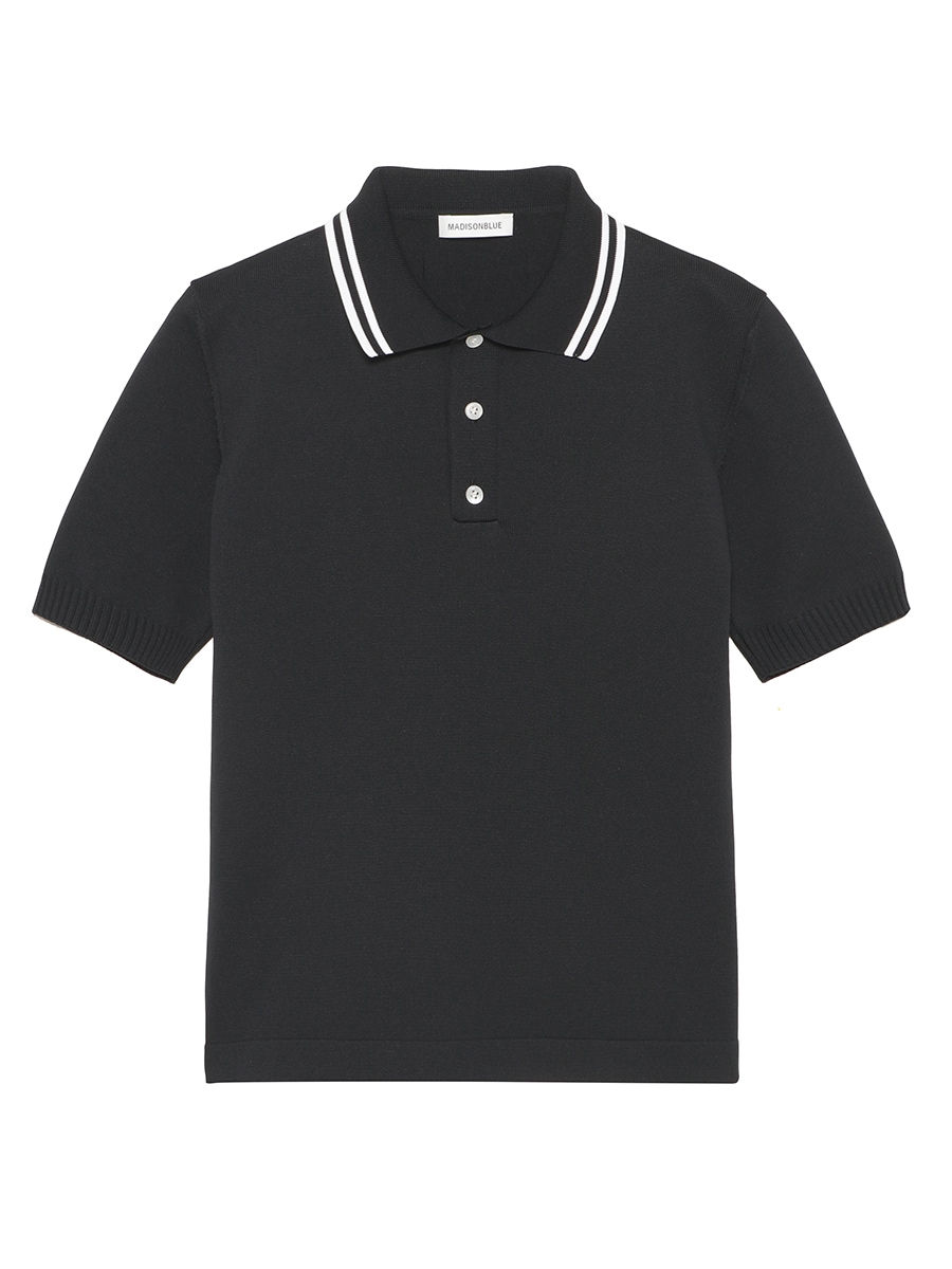 DOUBLE STRIPE COLLAR POLO KNIT | 2026SS PRE ORDER,26SS Vol.1