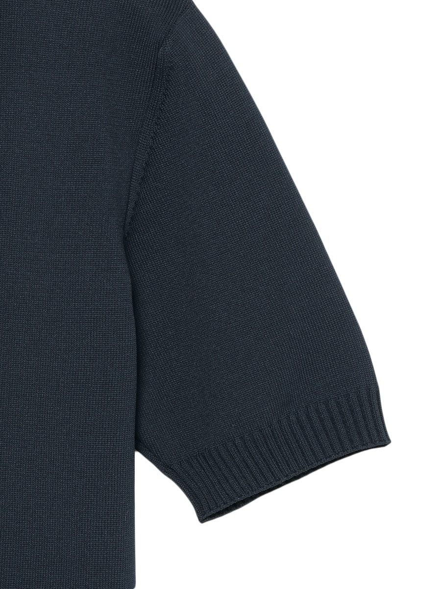 DOUBLE STRIPE COLLAR POLO KNIT