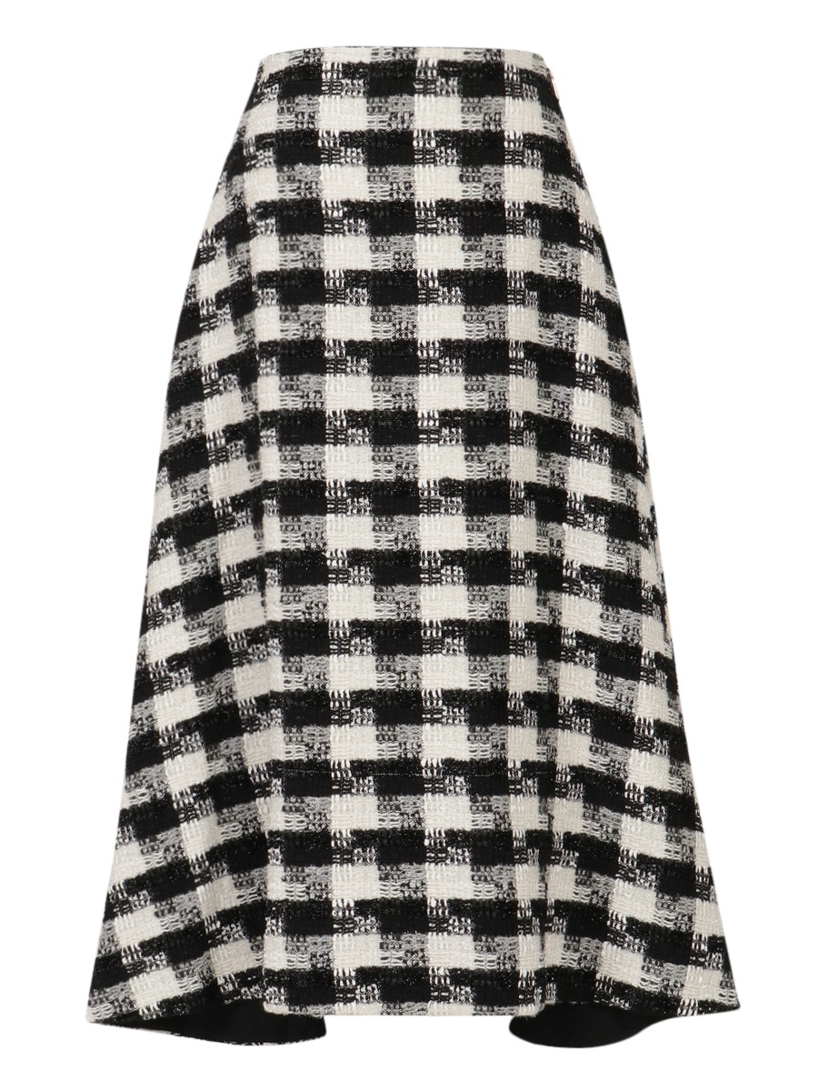 MI-MOLLET FLARE SK CHECK TWEED