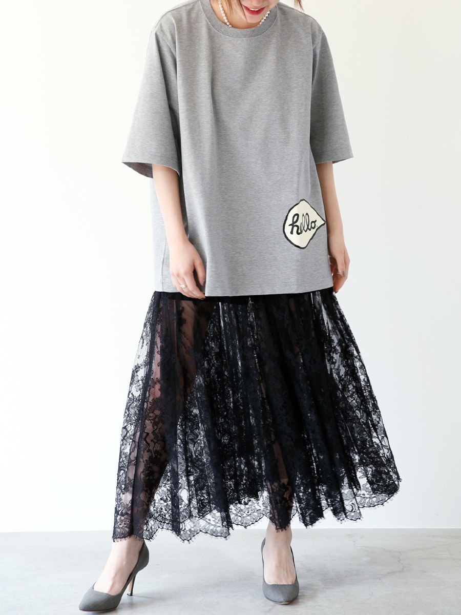 <SOLD OUT>GATHER SK TULLE LACE