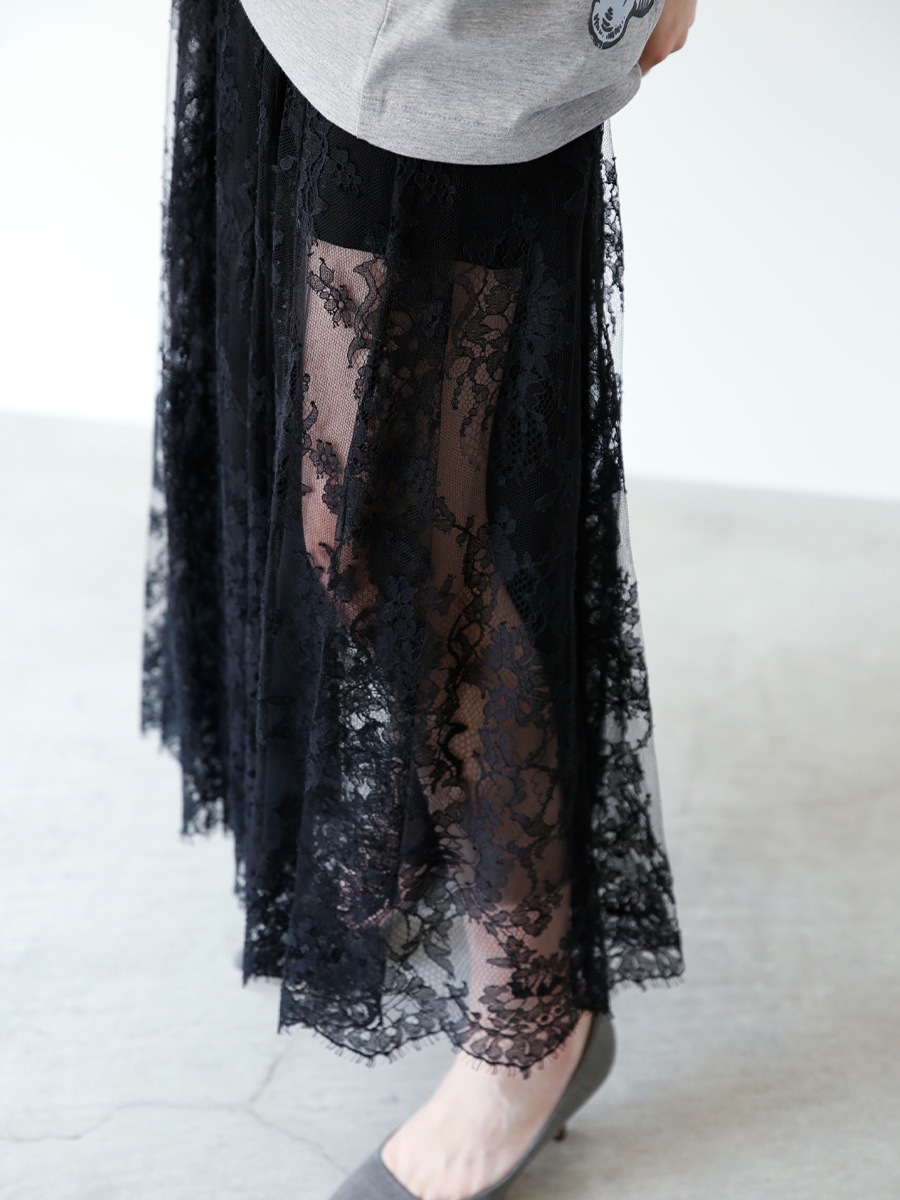 <SOLD OUT>GATHER SK TULLE LACE
