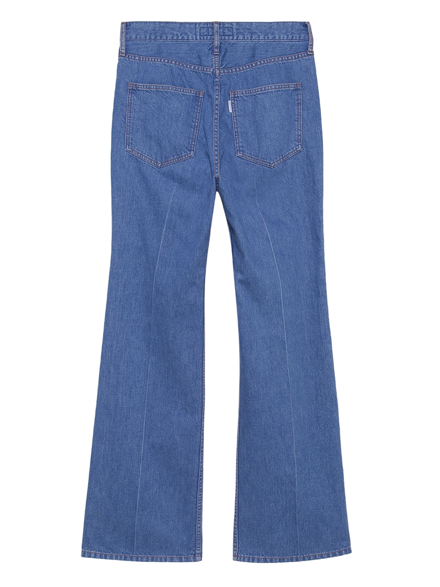 CENTER CREASE FLARE PANTS DENIM | PANTS | MADISONBLUE