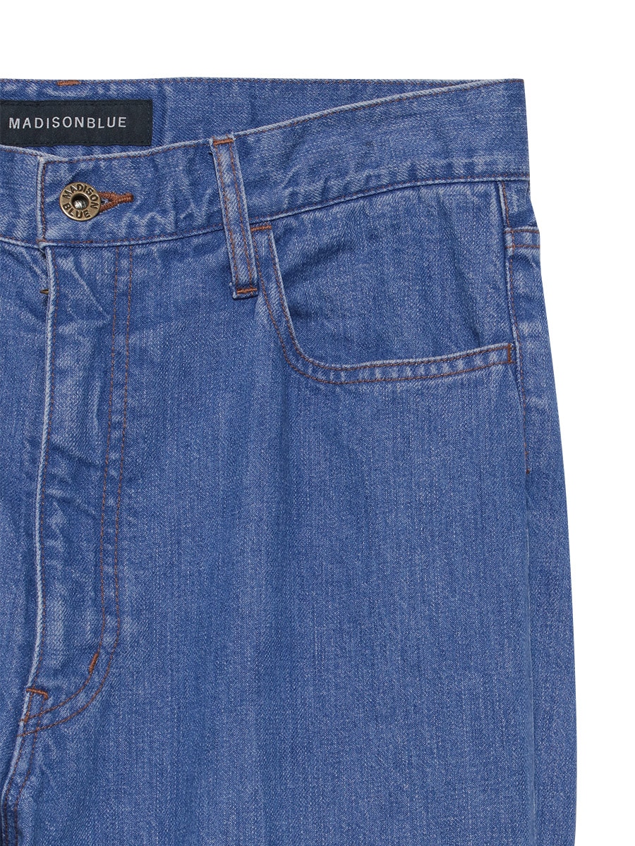 CENTER CREASE FLARE PANTS DENIM | PANTS | MADISONBLUE