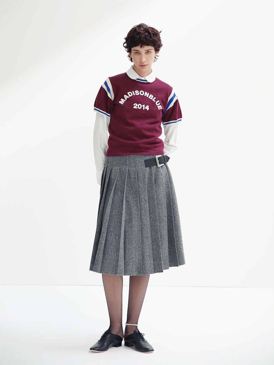 SPORTS KNIT TEE | WOMEN,2026FW,2026FW PRE ORDER | MADISONBLUE