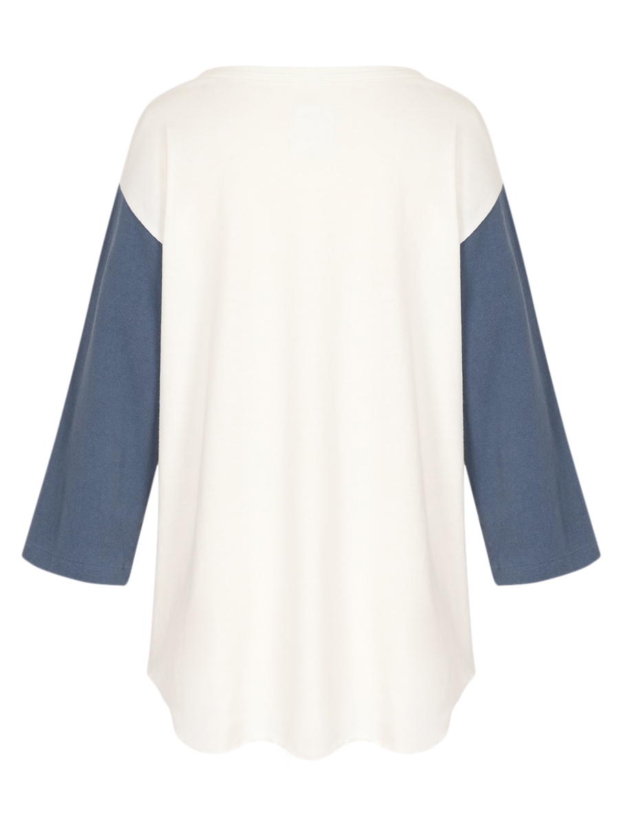 BI-COLOR LONG SLEEVE TEE