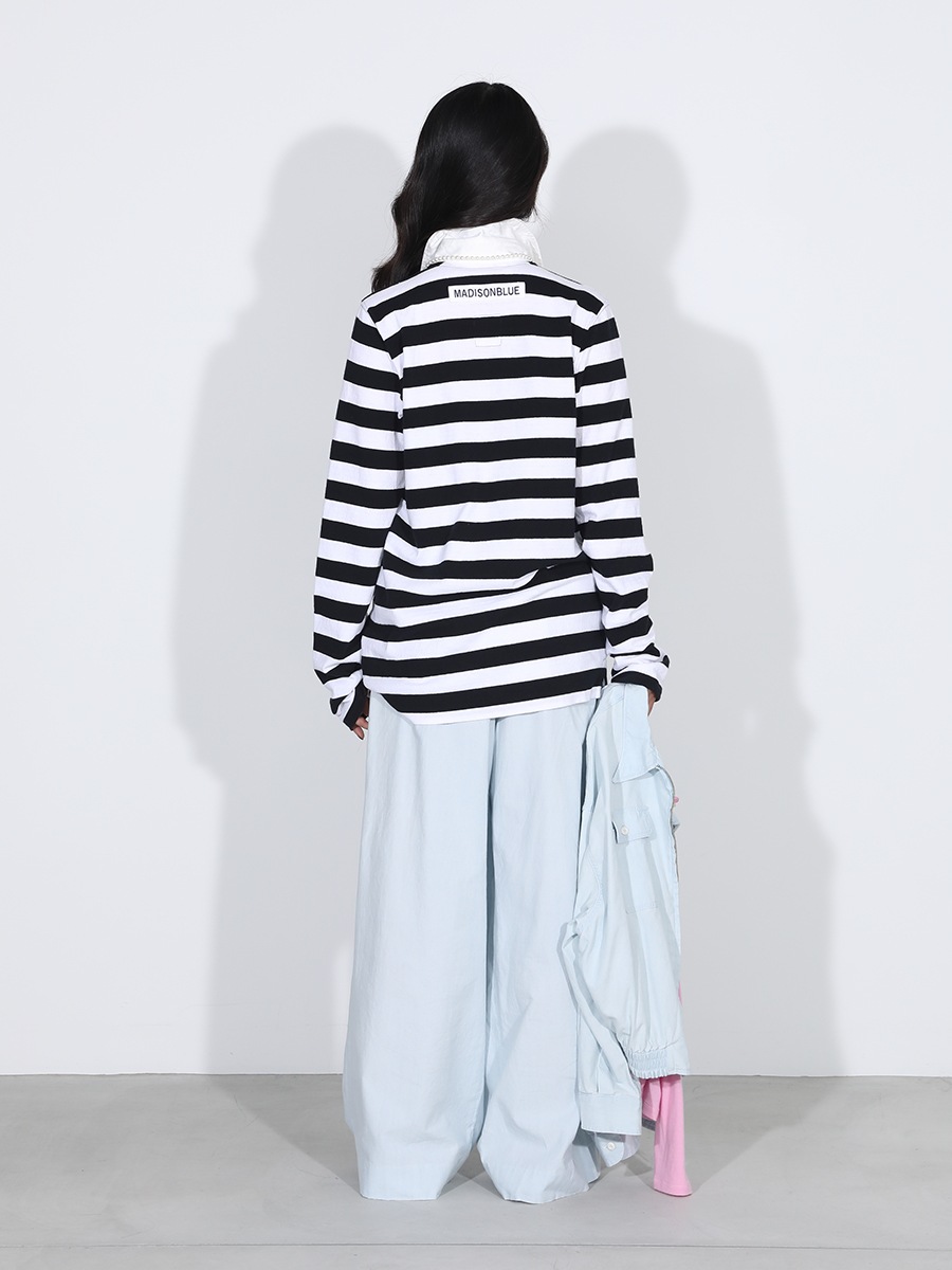 PLEATED WIDE LEG PT CHAMBRAY（VW）