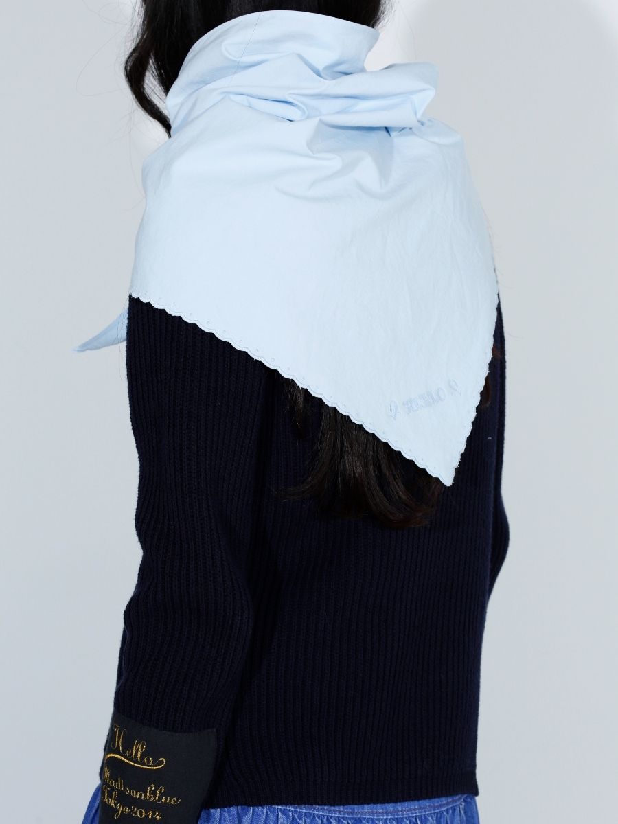 SCARF SCALLOPED EMBROIDERY C/LI | 2026SS PRE ORDER,26SS Vol.2