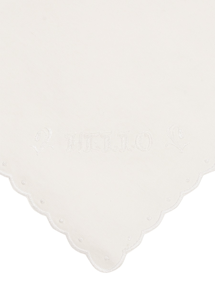 SCARF  SCALLOPED EMBROIDERY C/LI