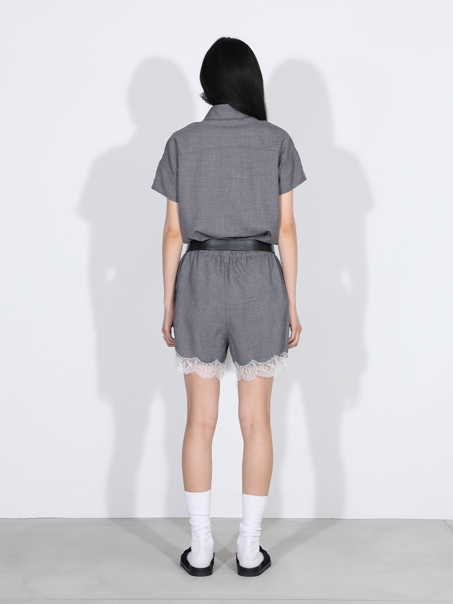 BOXER SHORTS LACE PE/W